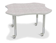 Berries® Four Leaf Activity Table - Mobile - Driftwood Gray/Gray/Gray