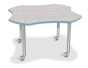 Berries® Four Leaf Activity Table - Mobile - Driftwood Gray/Coastal Blue/Gray