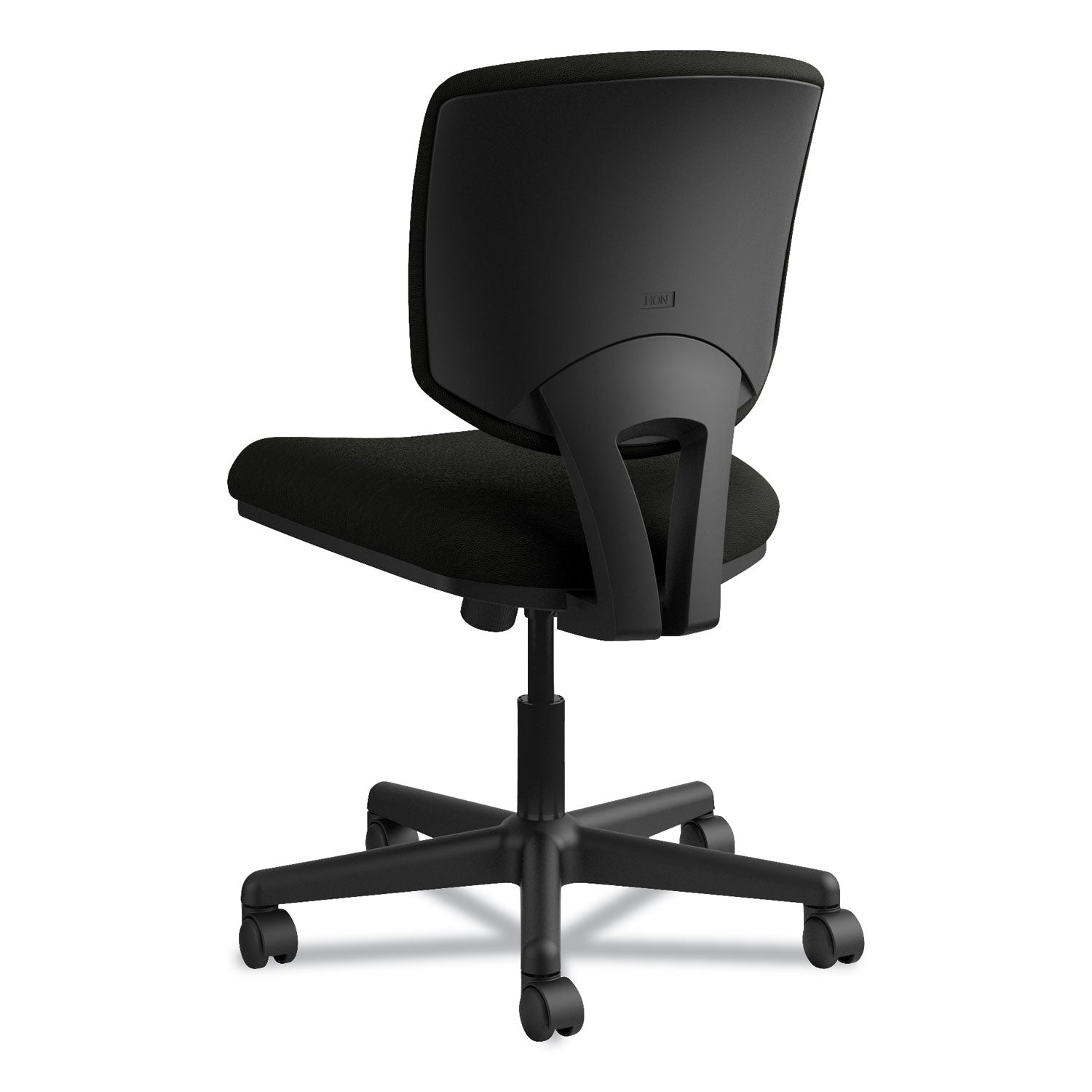 HON Volt Chair - Black Seat Color - Bonded Leather Seat Material - Black Back Color - Bonded Leather Back Material - Black Frame Color - Low Back - 5-star Base - Black - 1 Each