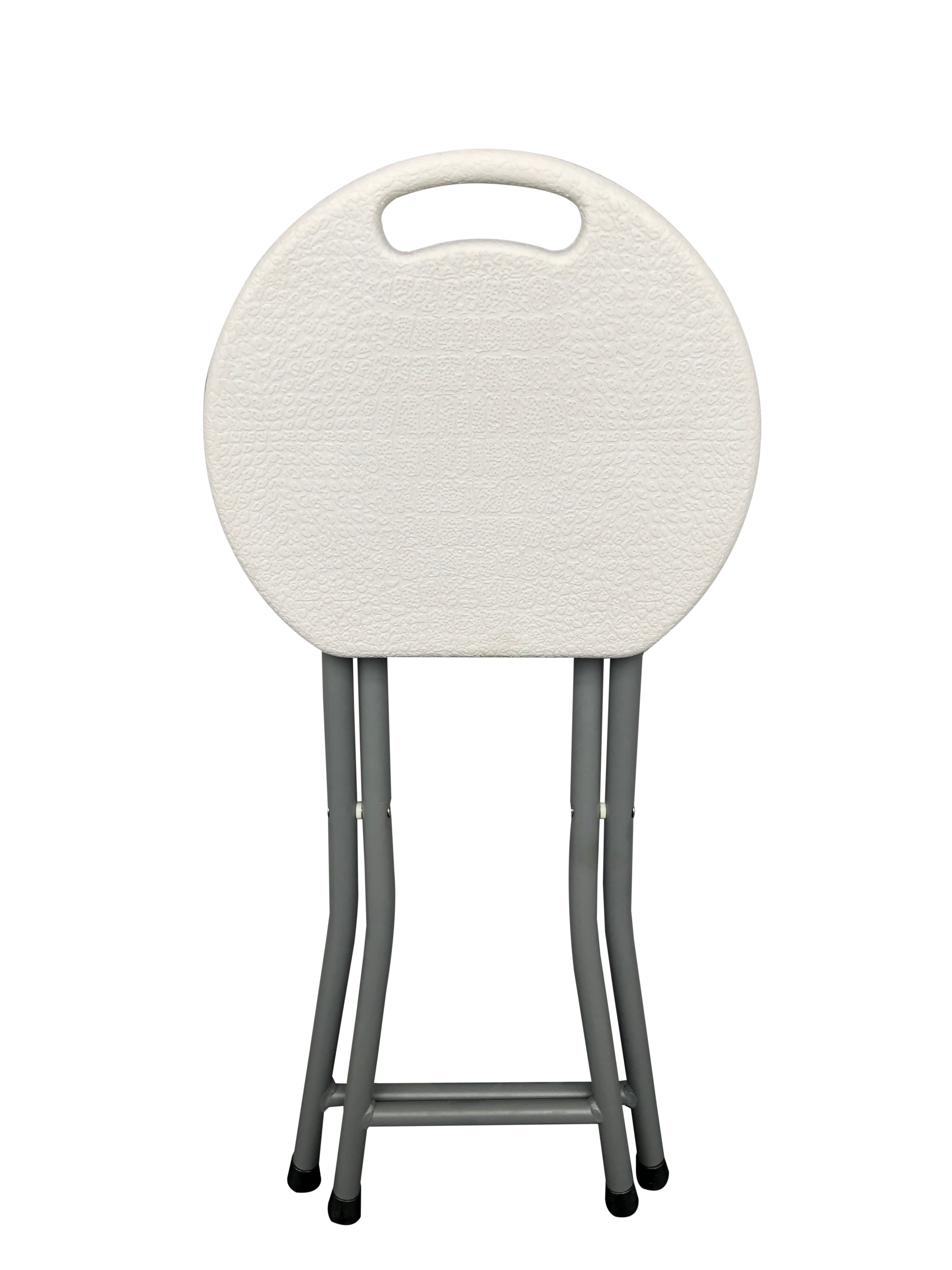 Rough n Ready® 4 Pack Folding Stool, Platinum Granite - 18" H
