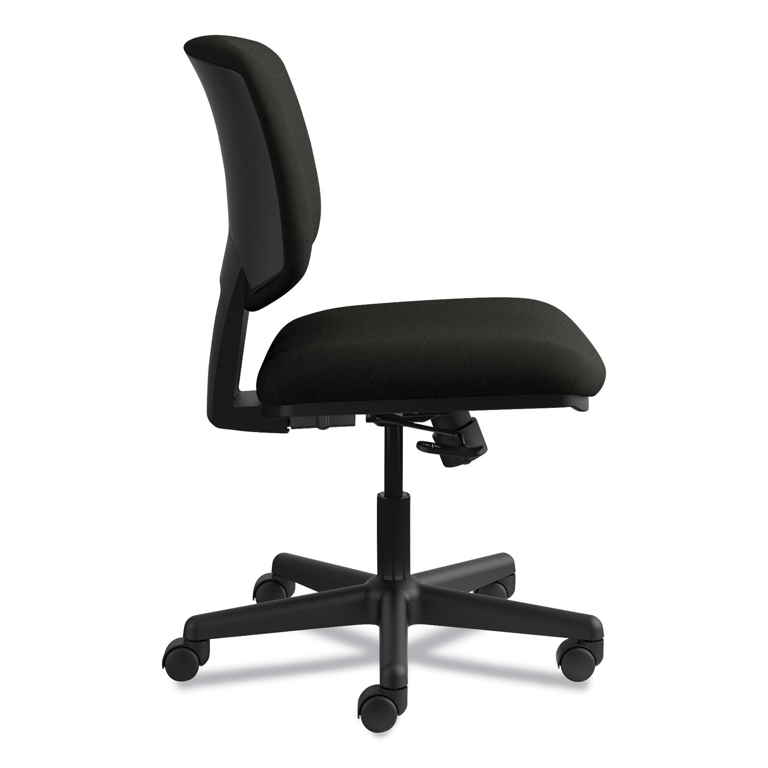 Black Seat Color - Bonded Leather Seat Material - Black Back Color - Bonded Leather Back Material - Black Frame Color - Low Back - 5-star Base - Black - 1 Each