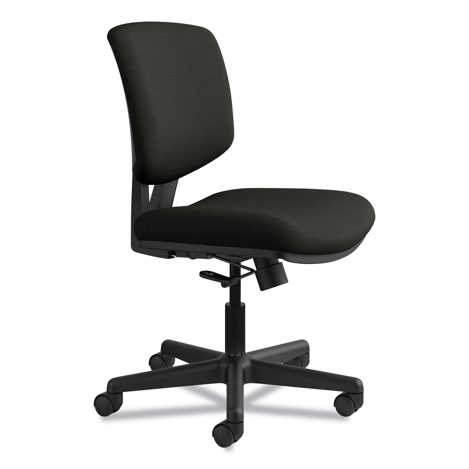 Black Seat Color - Bonded Leather Seat Material - Black Back Color - Bonded Leather Back Material - Black Frame Color - Low Back - 5-star Base - Black - 1 Each