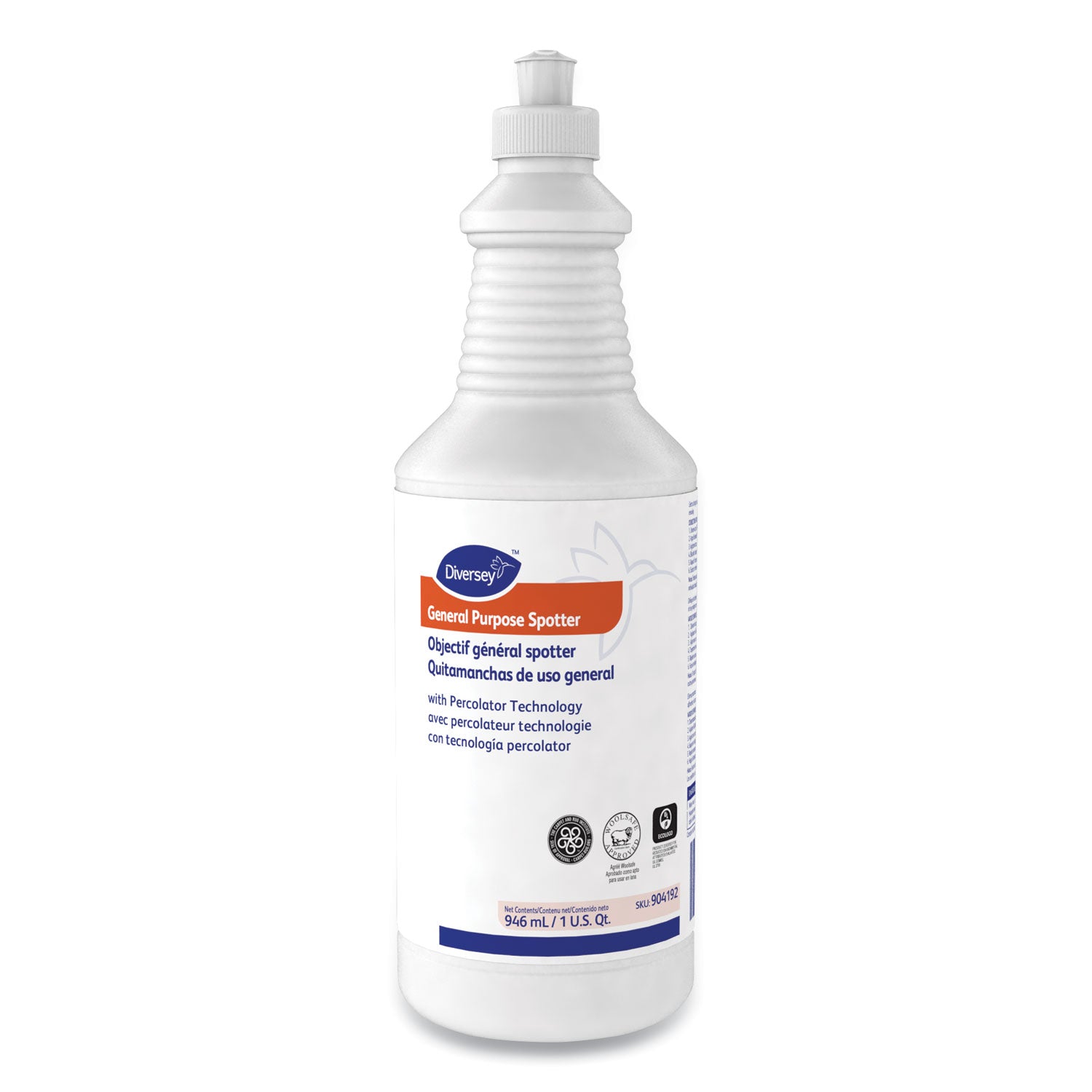 General Purpose Spotter, Floral Scent, Liquid, 1 Qt Squeeze Bottle, 6/carton