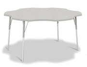 Berries® Six Leaf Activity Table - 60", A-height - Freckled Gray/Gray/Gray