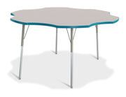 Berries® Six Leaf Activity Table - 60", A-height - Freckled Gray/Teal/Gray
