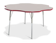 Berries® Six Leaf Activity Table - 60", A-height - Freckled Gray/Red/Gray
