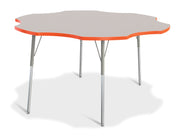 Berries® Six Leaf Activity Table - 60", A-height - Freckled Gray/Orange/Gray