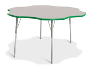 Berries® Six Leaf Activity Table - 60", A-height - Freckled Gray/Green/Gray