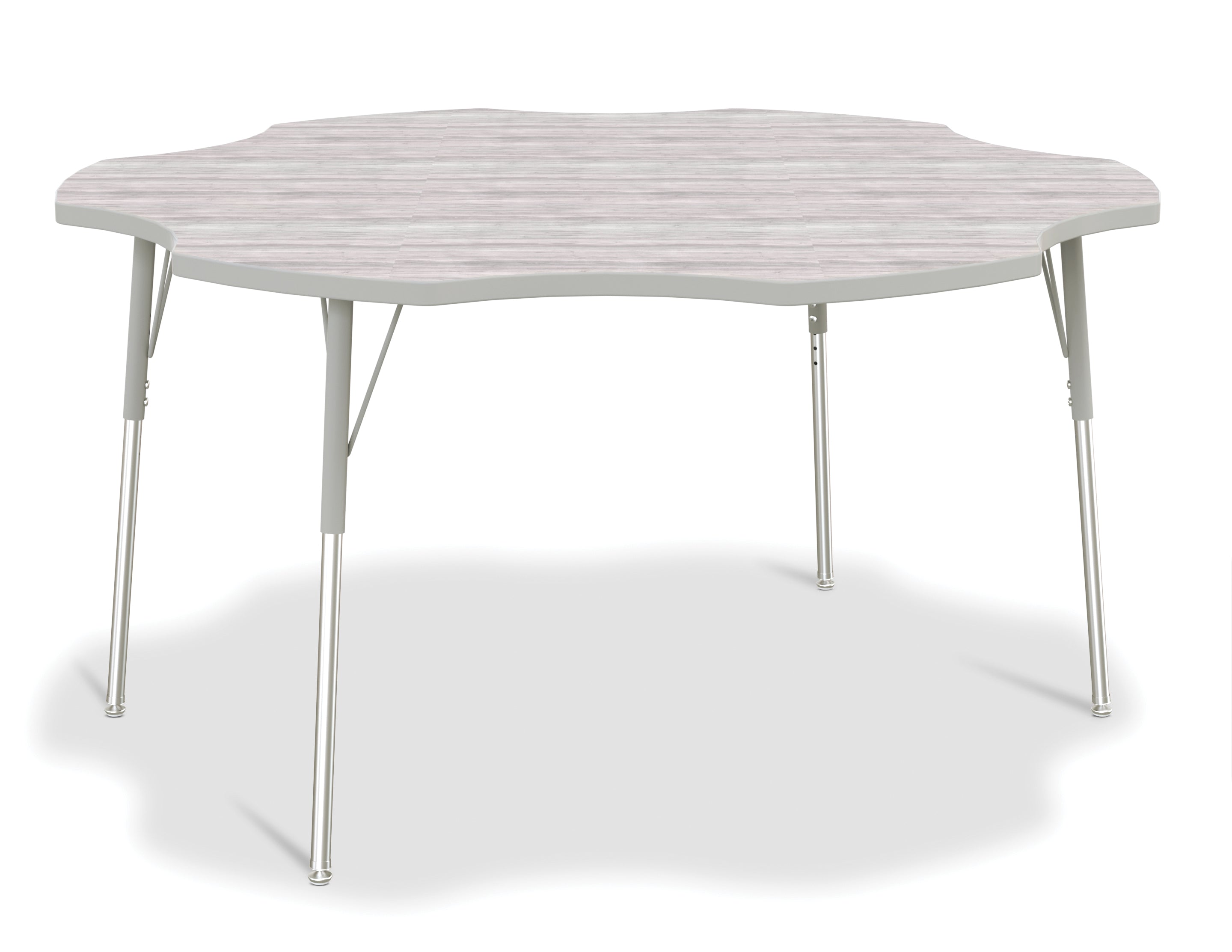 Berries® Six Leaf Activity Table - A-height - Driftwood Gray/Gray/Gray