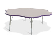 Berries® Six Leaf Activity Table - 60", E-height - Freckled Gray/Purple/Gray