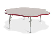 Berries® Six Leaf Activity Table - 60", E-height - Freckled Gray/Red/Gray