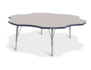Berries® Six Leaf Activity Table - 60", E-height - Freckled Gray/Navy/Gray