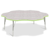 Berries® Six Leaf Activity Table - E-height - Driftwood Gray/Key Lime/Gray