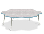 Berries® Six Leaf Activity Table - E-height - Driftwood Gray/Coastal Blue/Gray