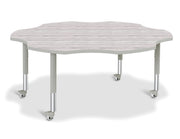 Berries® Six Leaf Activity Table - Mobile - Driftwood Gray/Gray/Gray