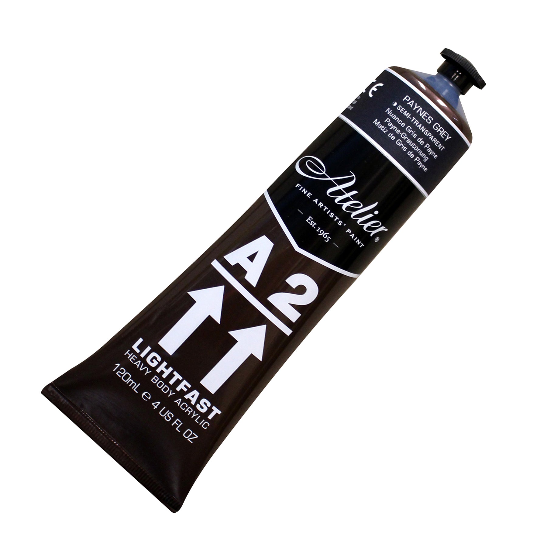 A2 Heavy Body Lightfast Artist Acrylic, 4 oz., Paynes Grey Hue