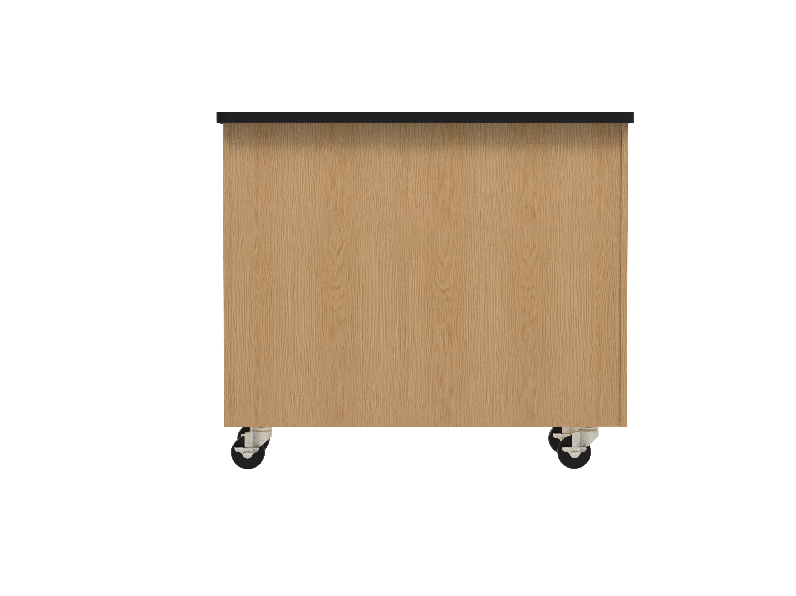 Access Touchdown Tote Cabinet - Red Oak, 48"W x 24"D x 41-1/2"H