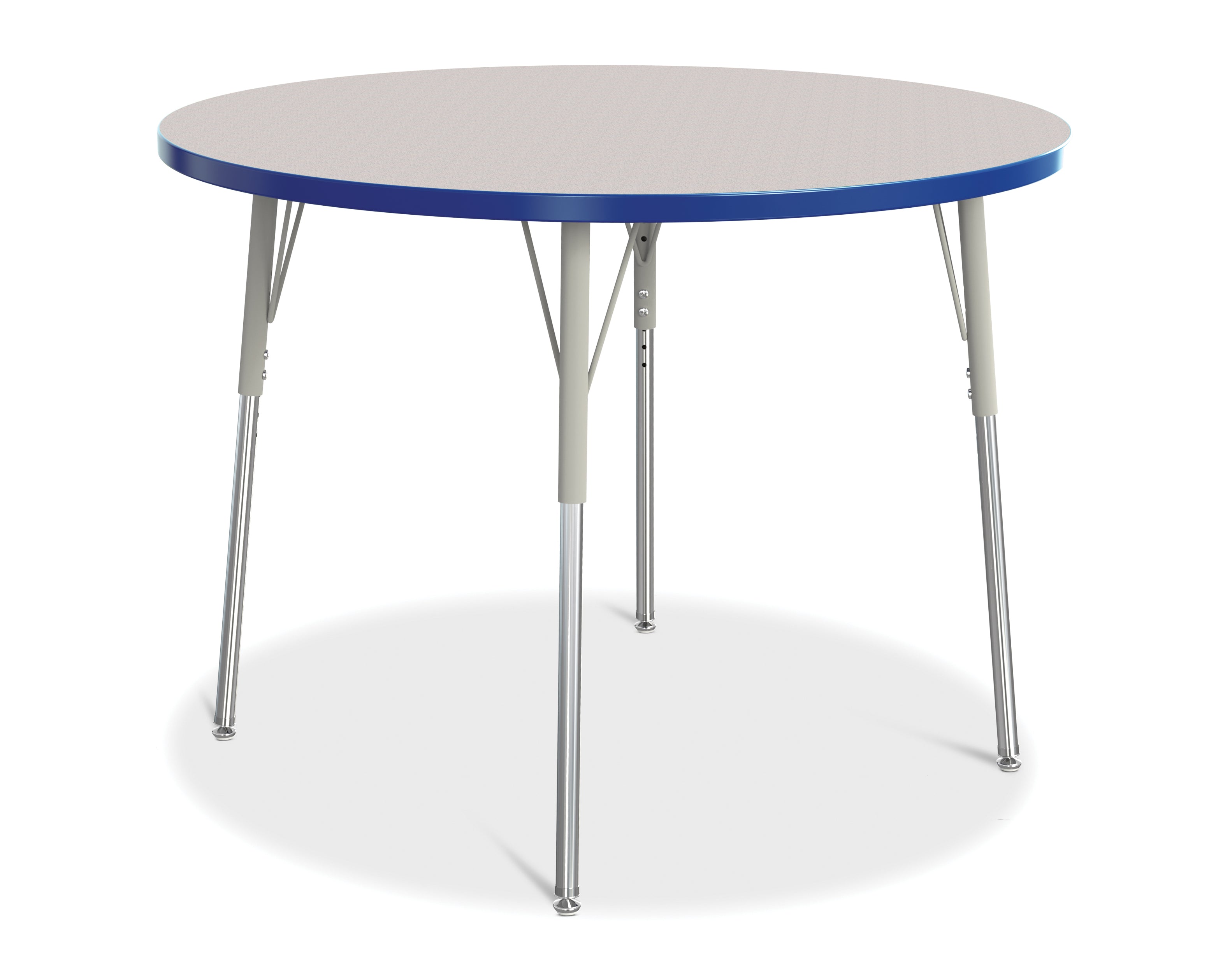 Berries® Round Activity Table - 42" Diameter, A-height - Freckled Gray/Blue/Gray