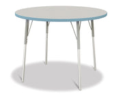 Berries® Round Activity Table - 42" Diameter, A-height - Freckled Gray/Coastal Blue/Gray