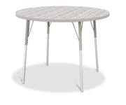 Berries® Round Activity Table - 42" Diameter, A-height - Driftwood Gray/Gray/Gray