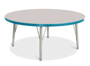 Berries® Round Activity Table - 42" Diameter, E-height - Freckled Gray/Teal/Gray