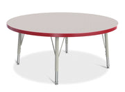 Berries® Round Activity Table - 42" Diameter, E-height - Freckled Gray/Red/Gray