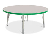 Berries® Round Activity Table - 42" Diameter, E-height - Freckled Gray/Green/Gray