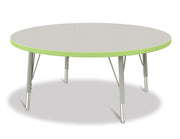 Berries® Round Activity Table - 42" Diameter, E-height - Freckled Gray/Key Lime/Gray