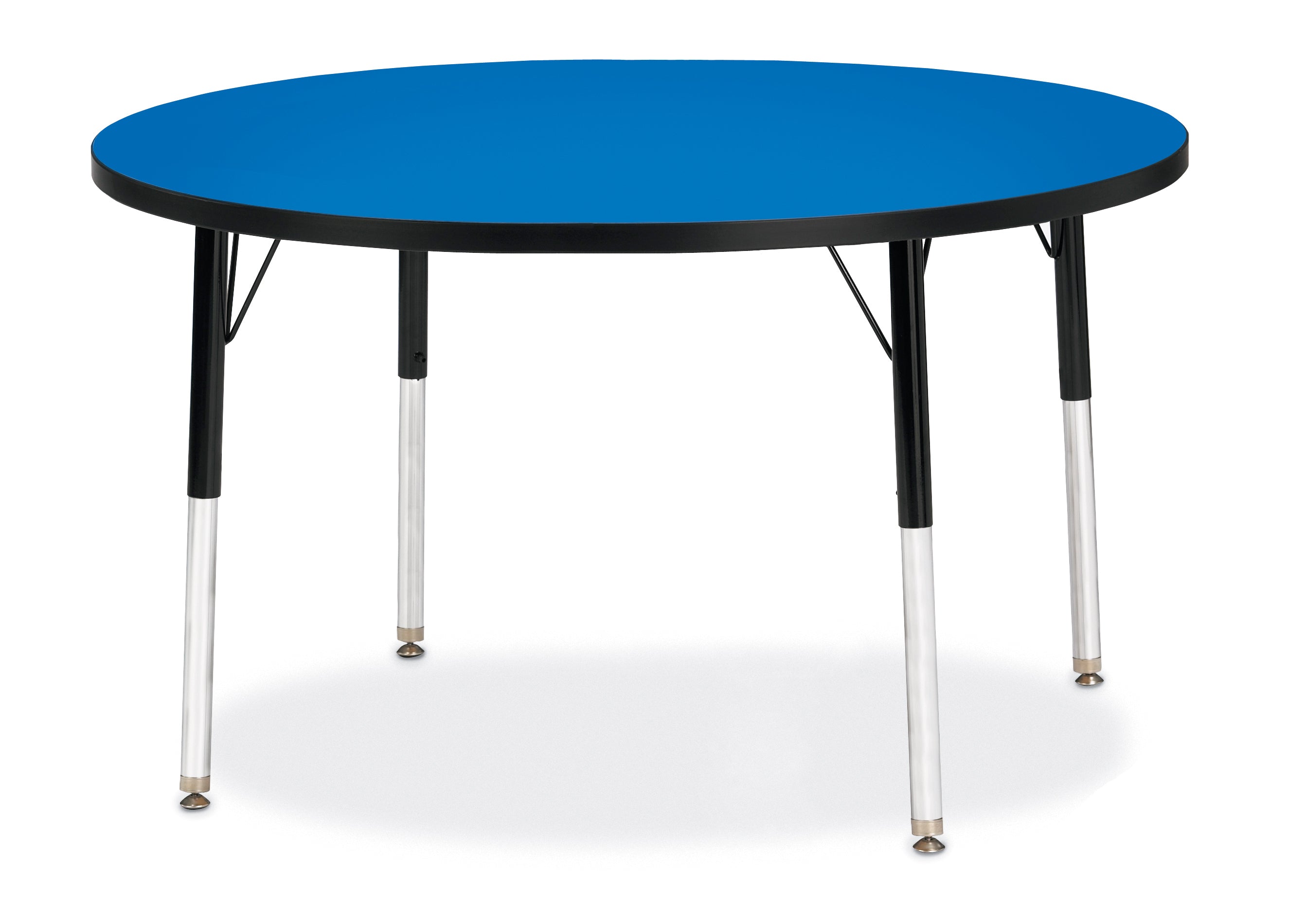 Berries® Round Activity Table - 42" Diameter, Mobile - Freckled Gray/Purple/Gray