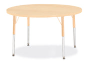 Berries® Round Activity Table - 42" Diameter, E-height - Maple/Maple/Camel