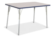 Berries® Rectangle Activity Table - 30" X 48", A-height - Freckled Gray/Navy/Gray