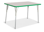 Berries® Rectangle Activity Table - 30" X 48", A-height - Freckled Gray/Green/Gray