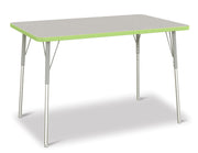 Berries® Rectangle Activity Table - 30" X 48", A-height - Freckled Gray/Key Lime/Gray