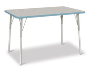 Berries® Rectangle Activity Table - 30" X 48", A-height - Freckled Gray/Coastal Blue/Gray