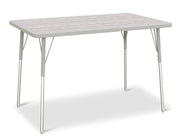 Berries® Rectangle Activity Table - 30" X 48", A-height - Driftwood Gray/Gray/Gray