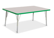Berries® Rectangle Activity Table - 30" X 48", E-height - Freckled Gray/Green/Gray