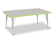 Berries® Rectangle Activity Table - 30" X 48", E-height - Freckled Gray/Key Lime/Gray
