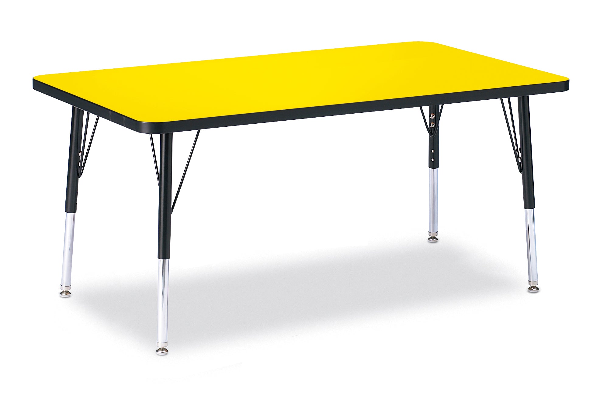 Berries® Rectangle Activity Table - 30" X 48", Mobile - Freckled Gray/Purple/Gray