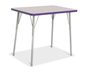 Berries® Rectangle Activity Table - 24" X 36", A-height - Freckled Gray/Purple/Gray