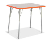 Berries® Rectangle Activity Table - 24" X 36", A-height - Freckled Gray/Orange/Gray
