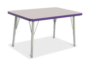 Berries® Rectangle Activity Table - 24" X 36", E-height - Freckled Gray/Purple/Gray