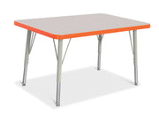 Berries® Rectangle Activity Table - 24" X 36", E-height - Freckled Gray/Orange/Gray