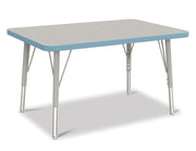 Berries® Rectangle Activity Table - 24" X 36", E-height - Freckled Gray/Coastal Blue/Gray