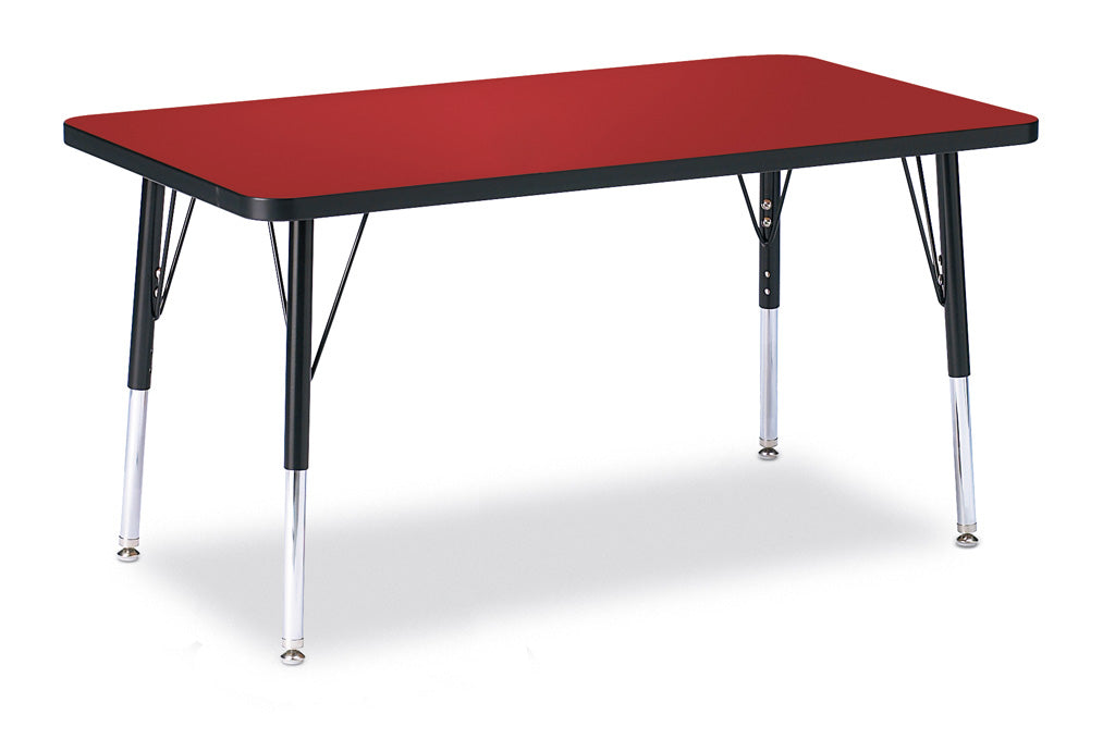 Berries® Rectangle Activity Table - 24" X 36", Mobile - Freckled Gray/Purple/Gray