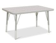 Berries® Rectangle Activity Table - 24" X 36", E-height - Driftwood Gray/Gray/Gray