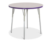Berries® Round Activity Table - 36" Diameter, A-height - Freckled Gray/Purple/Gray