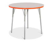 Berries® Round Activity Table - 36" Diameter, A-height - Freckled Gray/Orange/Gray