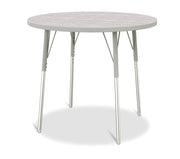 Berries® Round Activity Table - 36" Diameter, A-height - Driftwood Gray/Gray/Gray