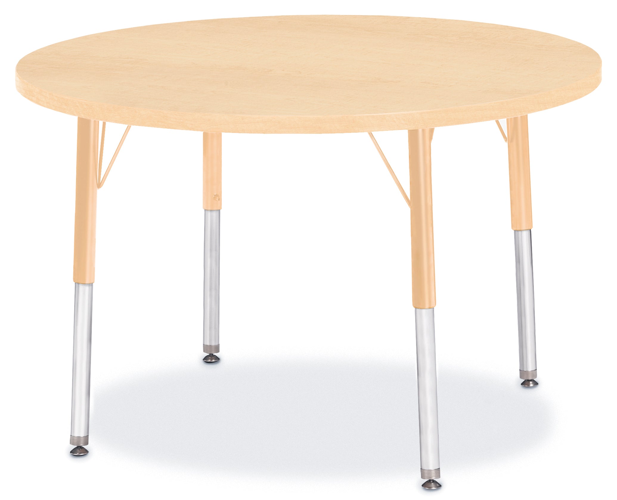 Berries® Round Activity Table - 36" Diameter, E-height - Maple/Maple/Camel