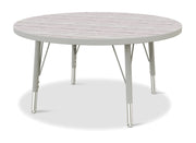 Berries® Round Activity Table - 36" Diameter, E-height - Driftwood Gray/Gray/Gray